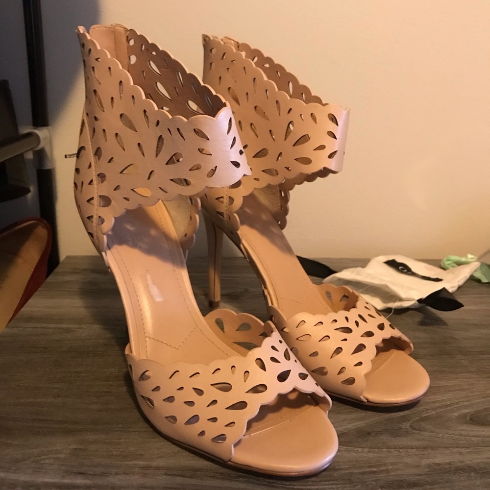 Nude colored heels